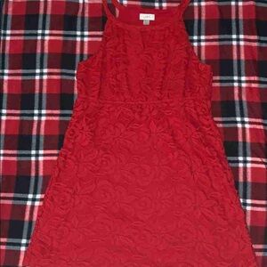LOFT Scarlet Textured Dress